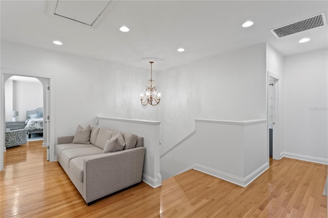 305 Sea Island Way, Tampa, FL 33602 - living area featuring light wood-type flooring and recessed lighting