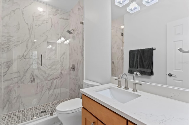 305 Sea Island Way, Tampa, FL 33602 - bathroom featuring vanity and a marble finish shower