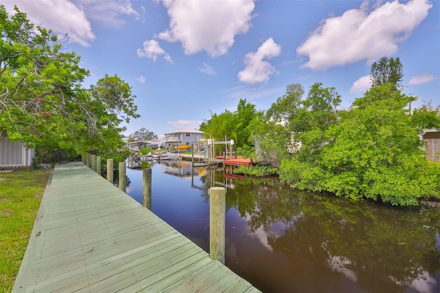 106 W N Branch Rd, Ruskin, FL 33570 - dock with a water view