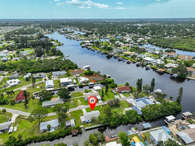106 W N Branch Rd, Ruskin, FL 33570 - aerial perspective of suburban area featuring a large body of water