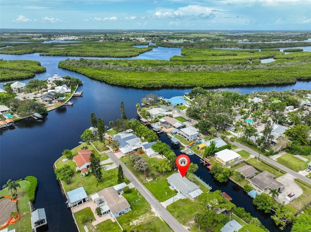 106 W N Branch Rd, Ruskin, FL 33570 - aerial view of residential area featuring a large body of water