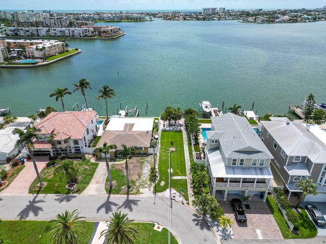 1431 Island Dr S, South Pasadena, FL 33707 - aerial perspective of suburban area with a nearby body of water