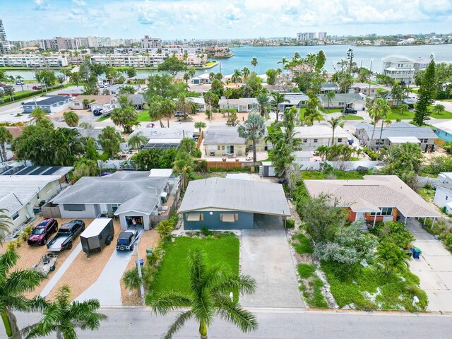 1431 Island Dr S, South Pasadena, FL 33707 - aerial perspective of suburban area featuring a nearby body of water