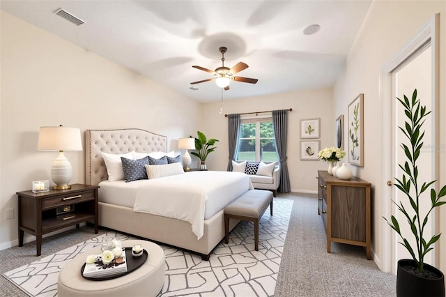 117 Camelot Ridge Dr, Brandon, FL 33511 - bedroom featuring light colored carpet, ceiling fan, and access to outside