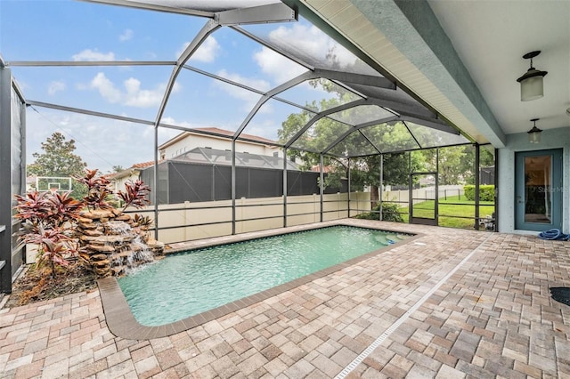 117 Camelot Ridge Dr, Brandon, FL 33511 - view of swimming pool with a patio and a lanai
