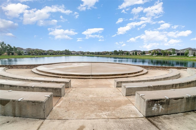11444 Alachua Creek Ln, Riverview, FL 33579 - view of swimming pool with a water view and a residential view