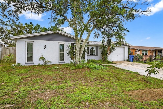 7814 Burnham Dr, Port Richey, FL 34668 - single story home featuring a garage, concrete driveway, and stucco siding