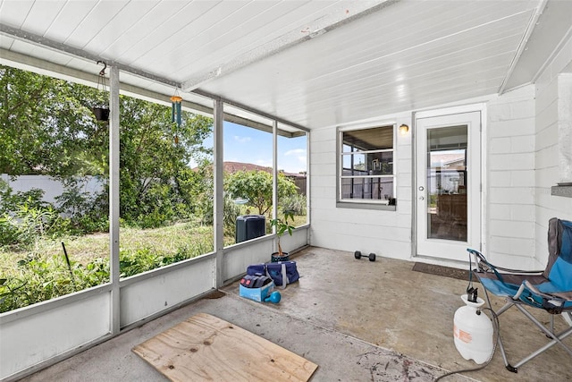 7814 Burnham Dr, Port Richey, FL 34668 - view of unfurnished sunroom