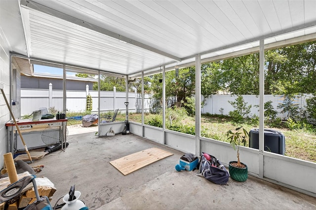 7814 Burnham Dr, Port Richey, FL 34668 - view of unfurnished sunroom