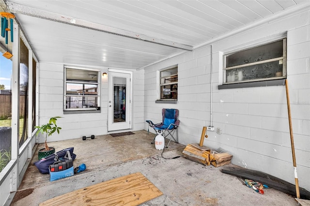 7814 Burnham Dr, Port Richey, FL 34668 - unfurnished sunroom with healthy amount of natural light
