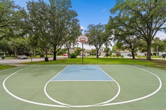 5112 Prairie View Way, Wesley Chapel, FL 33545 - view of basketball court featuring a lawn and community basketball court