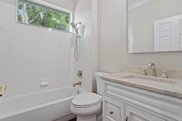 27455 Mistflower Dr, Wesley Chapel, FL 33544 - bathroom with vanity and tub / shower combination