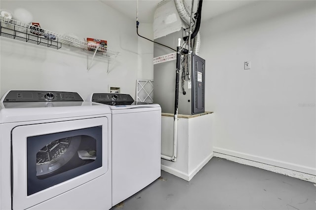 19635 Bellehurst Loop, Land O Lakes, FL 34638 - laundry room with independent washer and dryer and heating unit