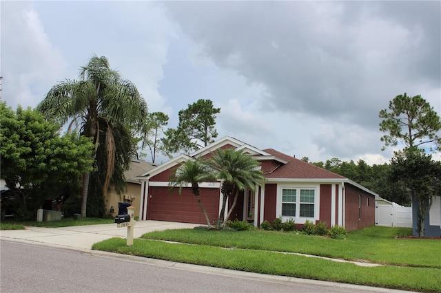 19635 Bellehurst Loop, Land O Lakes, FL 34638 - ranch-style home with driveway, an attached garage, stucco siding, and a shingled roof