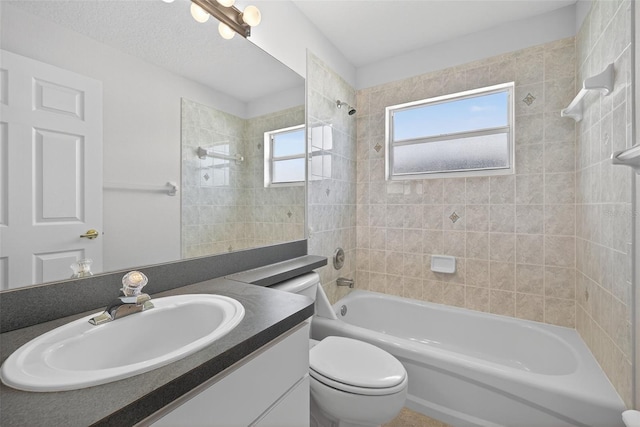 11348 Tee Time Cir, New Port Richey, FL 34654 - bathroom with vanity and bathtub / shower combination