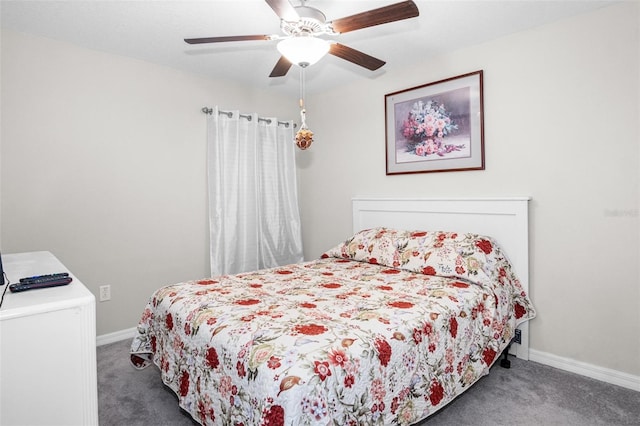 11303 Misty Moss Dr, Wimauma, FL 33598 - carpeted bedroom with baseboards and ceiling fan