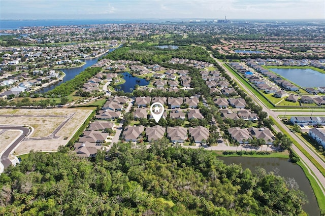 221 Sunset Crest Ct, Apollo Beach, FL 33572 - aerial view of property and surrounding area with nearby suburban area