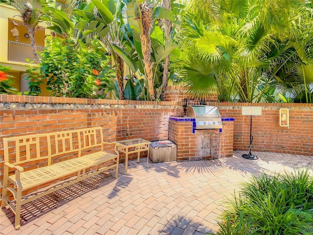 501 S Moody Ave Unit 1130, Tampa, FL 33609 - view of patio with an outdoor kitchen