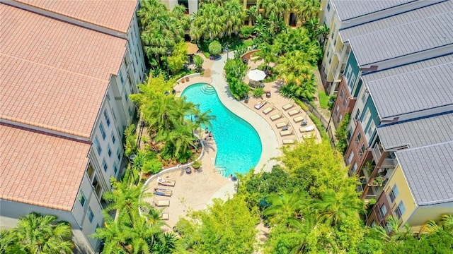 501 S Moody Ave Unit 1130, Tampa, FL 33609 - bird's eye view of a pool