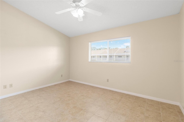 2231 Utopian Dr E Unit 307, Clearwater, FL 33763 - unfurnished room featuring lofted ceiling and ceiling fan