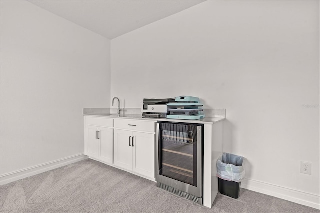 22034 Storybook Cabin Way, Land O Lakes, FL 34637 - bar area featuring beverage cooler and light carpet