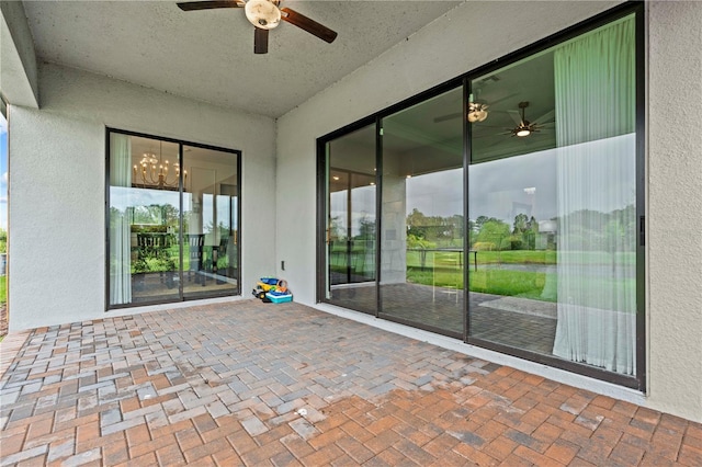 22034 Storybook Cabin Way, Land O Lakes, FL 34637 - view of patio featuring ceiling fan