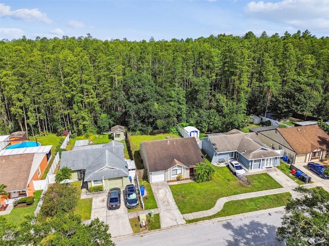 12315 Hidden Brook Dr, Tampa, FL 33624 - aerial view of residential area with a forest