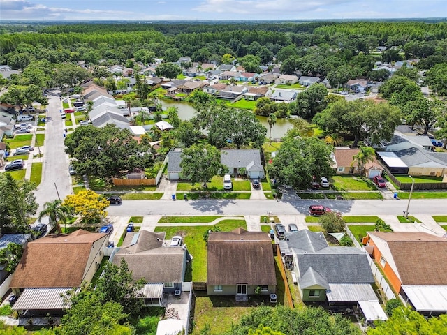 12315 Hidden Brook Dr, Tampa, FL 33624 - aerial view of residential area featuring a heavily wooded area