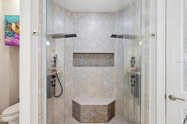1042 Tuscany Dr, Trinity, FL 34655 - full bath featuring a stall shower and toilet