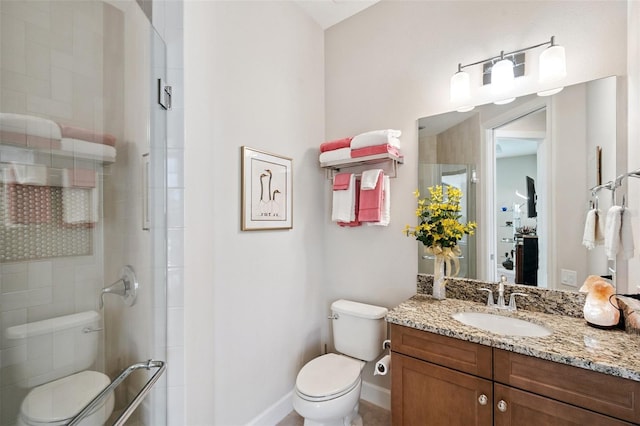 1042 Tuscany Dr, Trinity, FL 34655 - bathroom featuring a stall shower and vanity