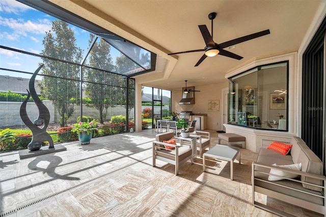 1042 Tuscany Dr, Trinity, FL 34655 - view of sunroom