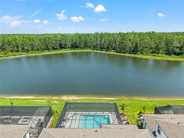 7819 Notched Pine Bnd, Wesley Chapel, FL 33545 - drone / aerial view of a nearby body of water