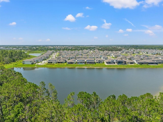7819 Notched Pine Bnd, Wesley Chapel, FL 33545 - aerial perspective of suburban area with a nearby body of water