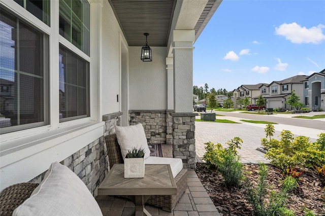 7819 Notched Pine Bnd, Wesley Chapel, FL 33545 - porch with a residential view