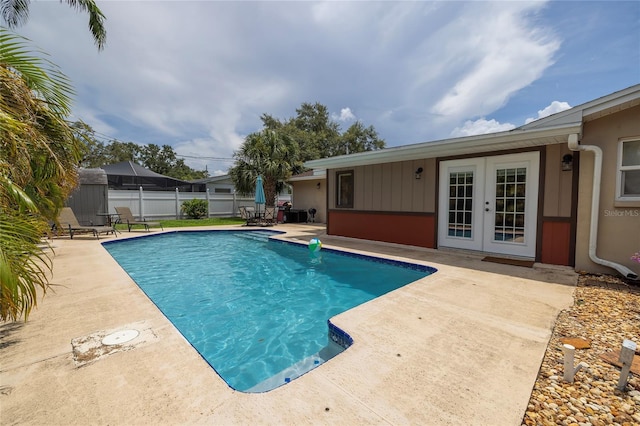 1132 Gershwin Dr, Largo, FL 33771 - view of pool featuring french doors and a patio