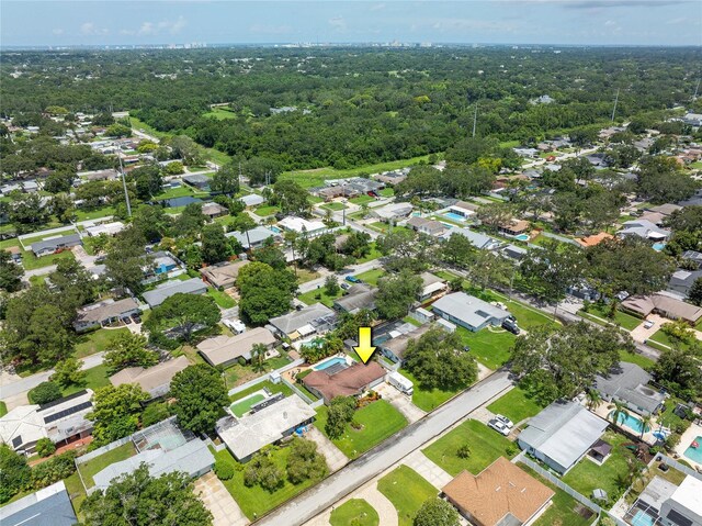 1132 Gershwin Dr, Largo, FL 33771 - aerial view of property and surrounding area featuring nearby suburban area