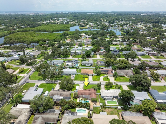 1132 Gershwin Dr, Largo, FL 33771 - aerial overview of property's location with nearby suburban area