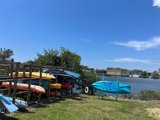 4901 Onyx Ln Unit 204, New Port Richey, FL 34652 - dock with a yard and a water view