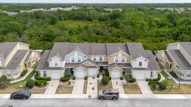 6260 Olivedale Dr, Riverview, FL 33578 - aerial perspective of suburban area featuring a heavily wooded area