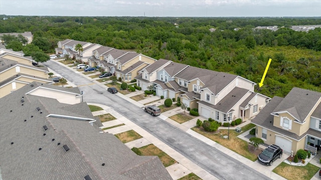 6260 Olivedale Dr, Riverview, FL 33578 - aerial view of residential area featuring a heavily wooded area