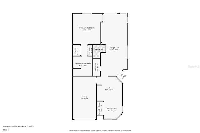 6260 Olivedale Dr, Riverview, FL 33578 - view of room layout