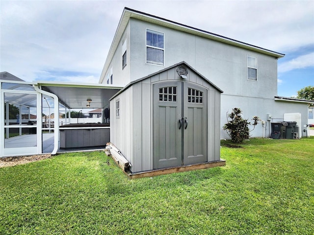 3112 Kearns Rd, Mulberry, FL 33860 - view of shed with a hot tub