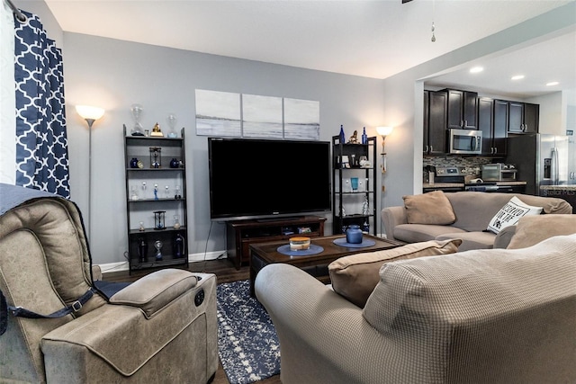 255 Annabelle Way, Davenport, FL 33837 - living area with dark wood-type flooring and recessed lighting
