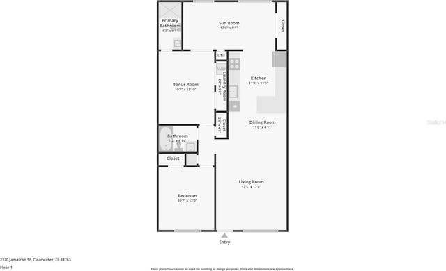 2370 Jamaican St Unit 44, Clearwater, FL 33763 - view of property floor plan