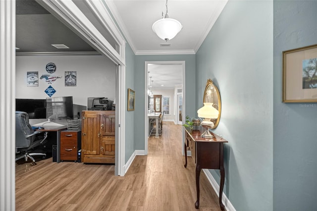13252 SW 6th Ave, Newberry, FL 32669 - office with wood finished floors and crown molding