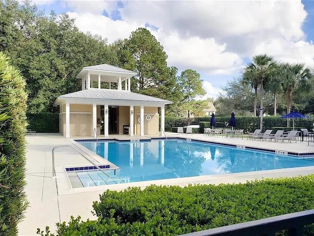 13252 SW 6th Ave, Newberry, FL 32669 - community pool with a patio area and view of scattered trees