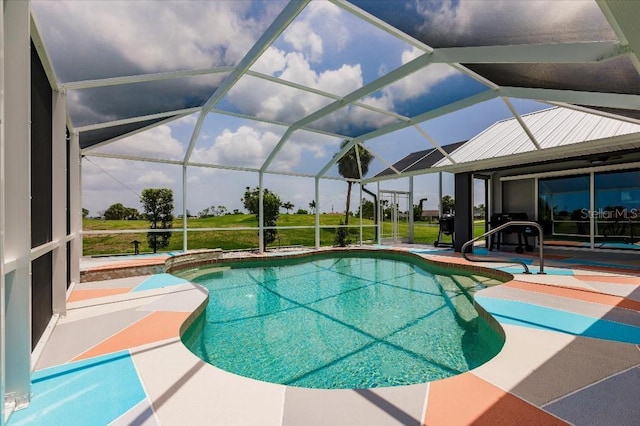 20 Bunker Ter, Rotonda West, FL 33947 - outdoor pool with a patio area and a lanai