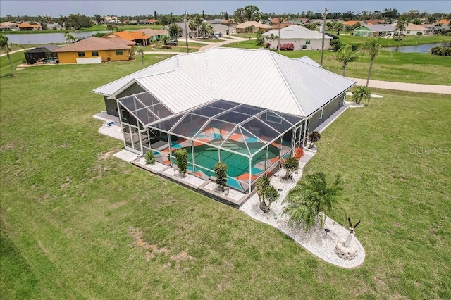 20 Bunker Ter, Rotonda West, FL 33947 - aerial view of residential area with a large body of water