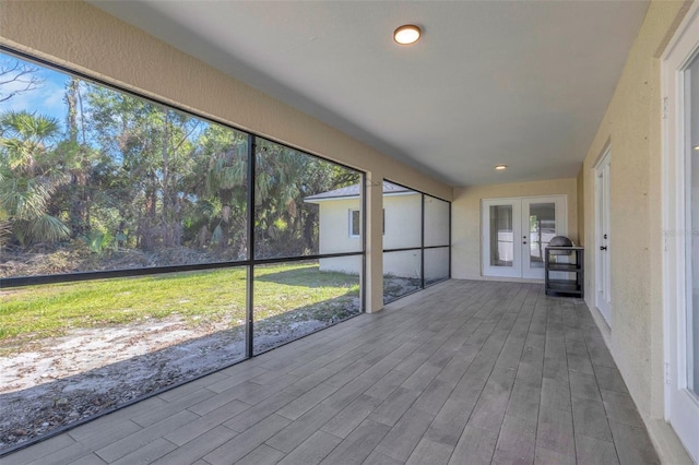 4957 N Cranberry Blvd, North Port, FL 34286 - unfurnished sunroom featuring french doors