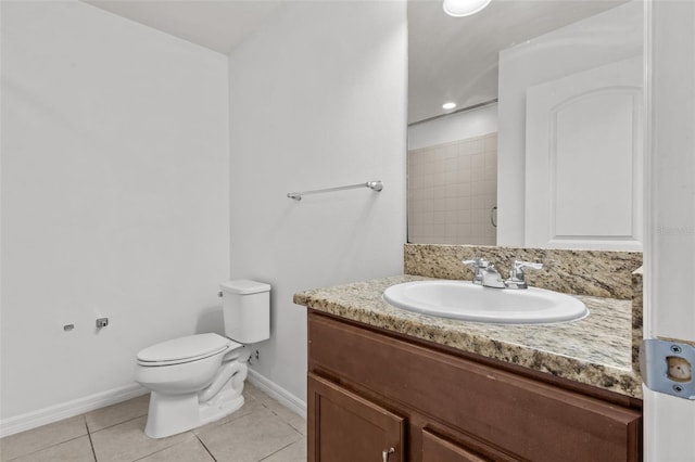 12124 Lake Blvd, Trinity, FL 34655 - bathroom featuring tile patterned floors and vanity
